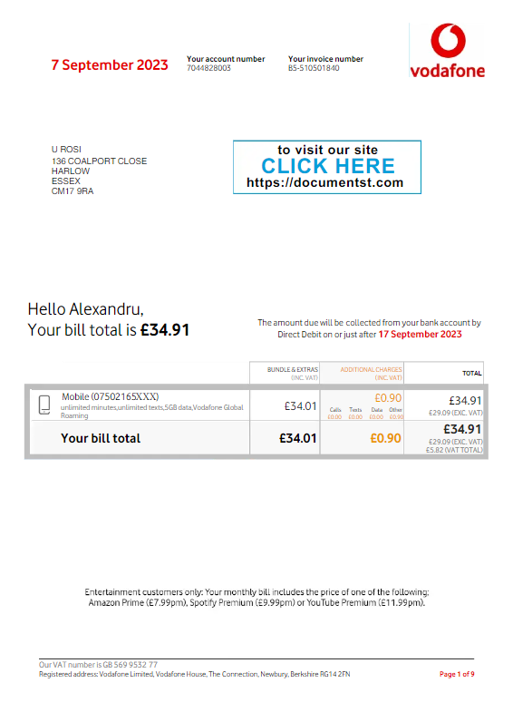  Minol USA business utility bill 
